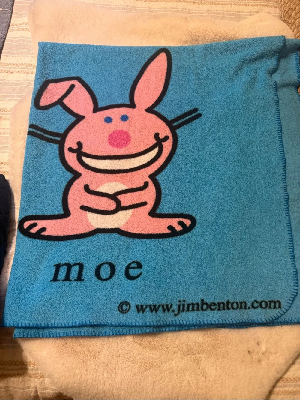 Jim Benton Happy Bunny Collectable Throw